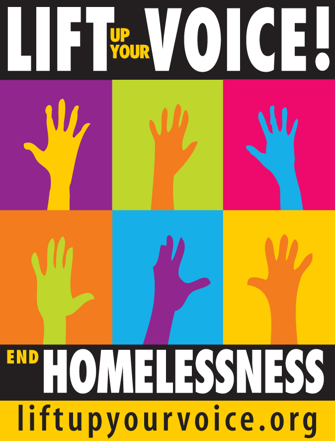 Logo for Lift Up Your Voice to End Homelessness